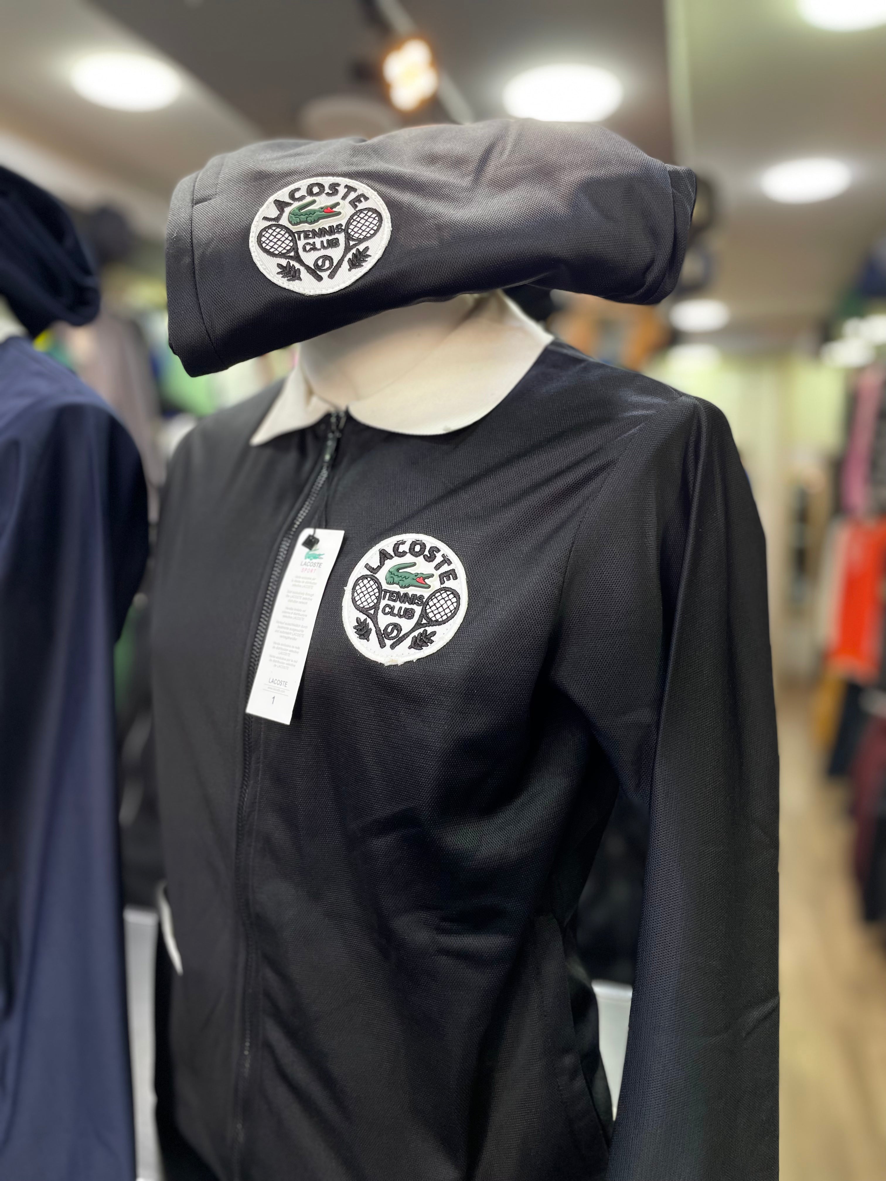 Lacoste Homme Noir – Ensemble Zippé Confortable et Élégant